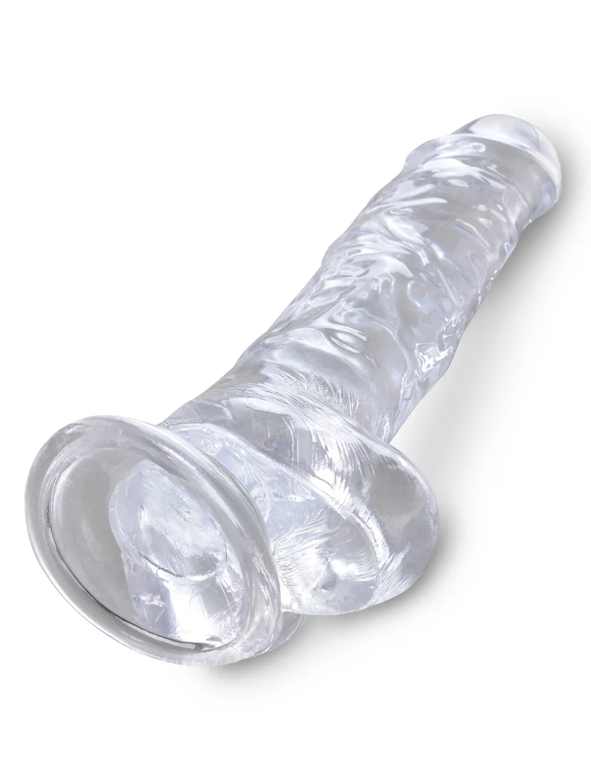 Pipedream King Cock Clear 8 inch realistische dildo transparant
