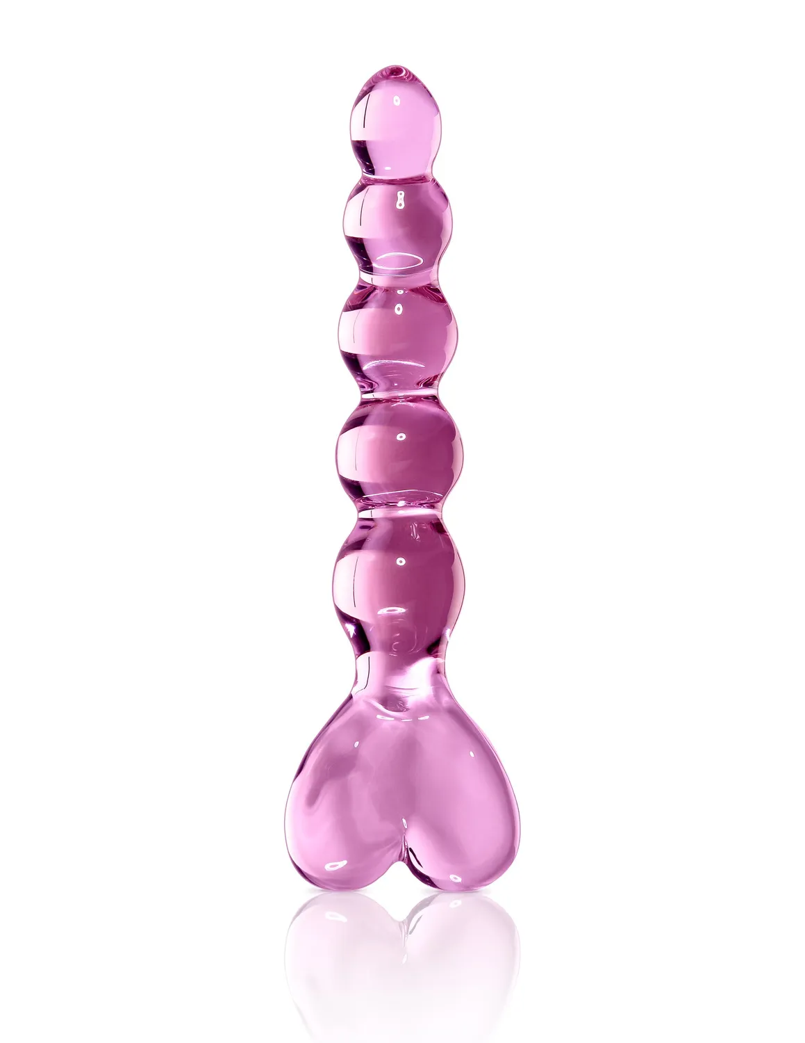 Pipedream Icicles No. 43 glazen dildo roze gebogen