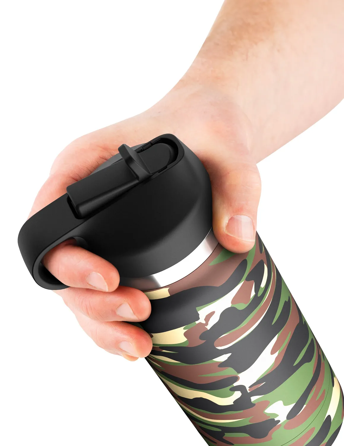 Pipedream Fap Flask Happy Camper stroker fles camo ribbel