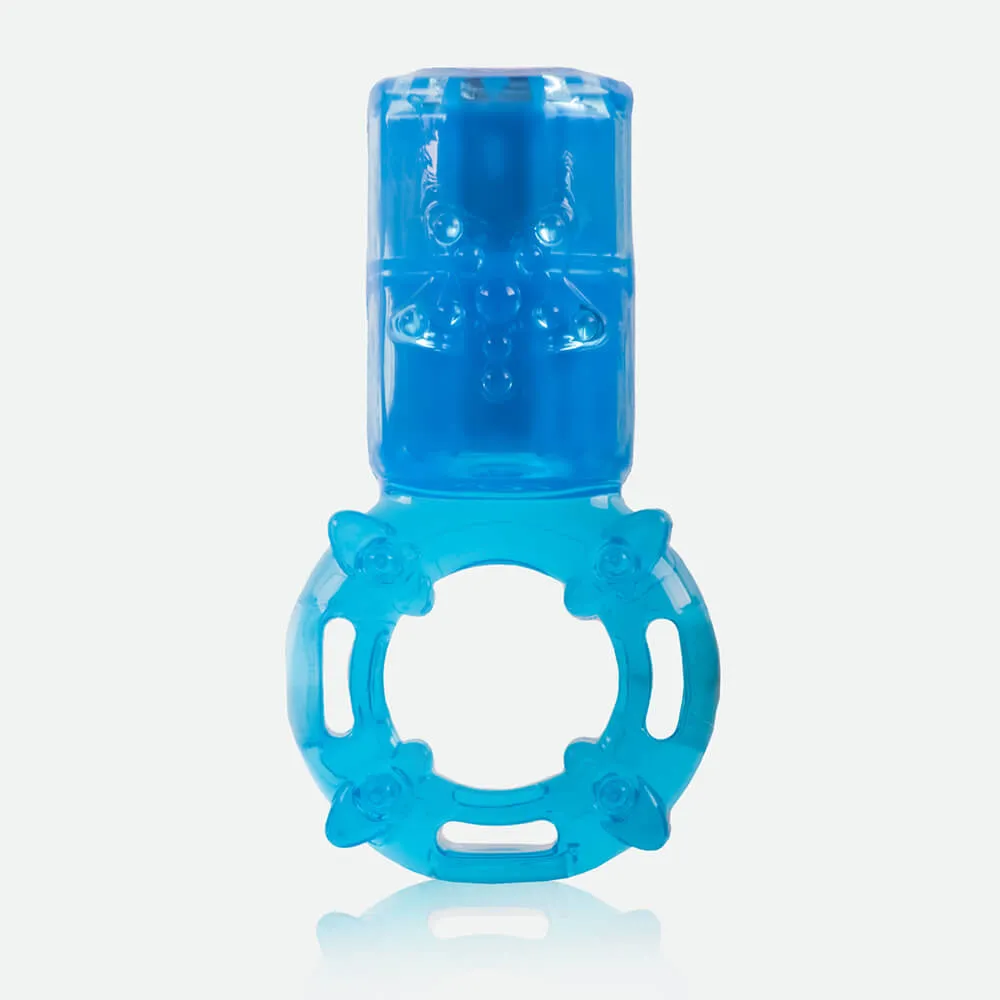 Screaming O Charged Big OMG penisring blauw oplaadbaar