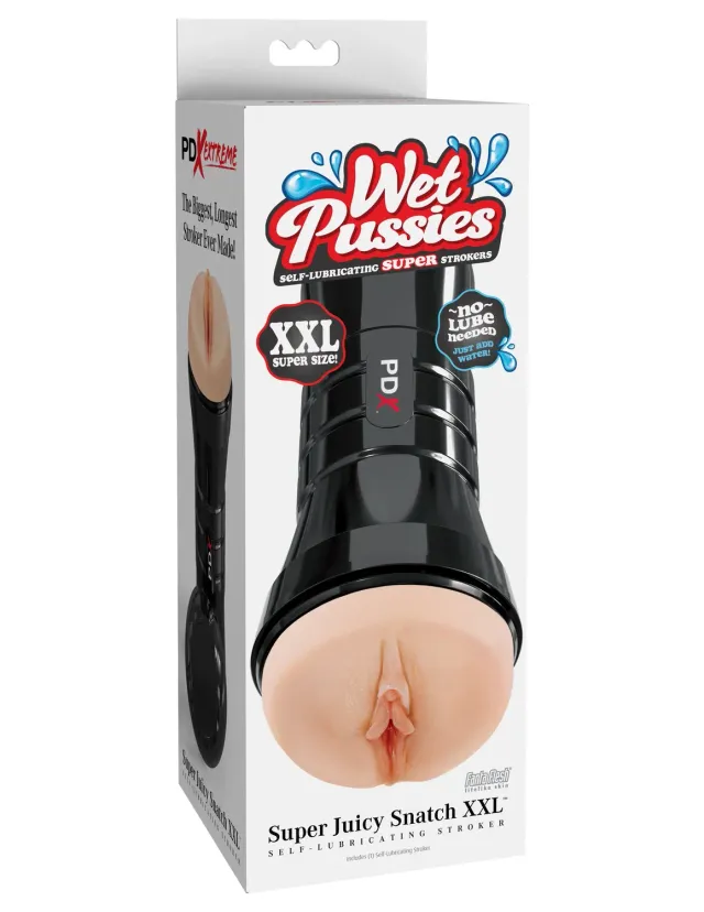 Wet Pussies Super Juicy Snatch XXL stroker zelfglijdend met koffer