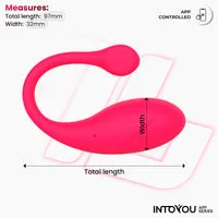 Intoyou Bulby vibro-ei intense pink met app en 10 standen