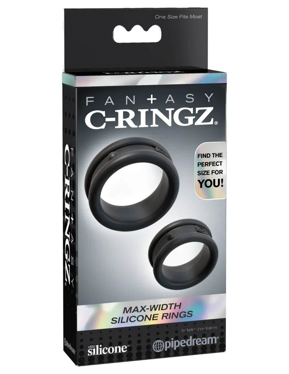Pipedream Fantasy C-Ringz Max-Width Silicone Rings cockringen 2 stuks