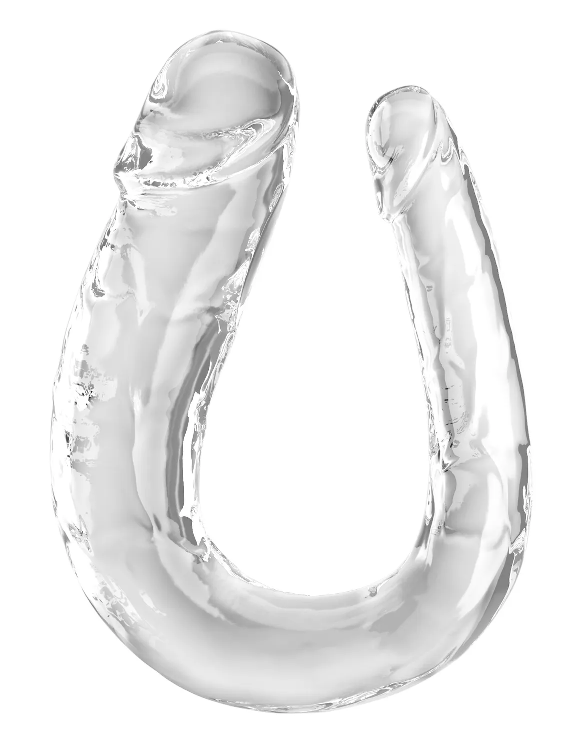 Pipedream King Cock Clear Double Trouble dubbele dildo large