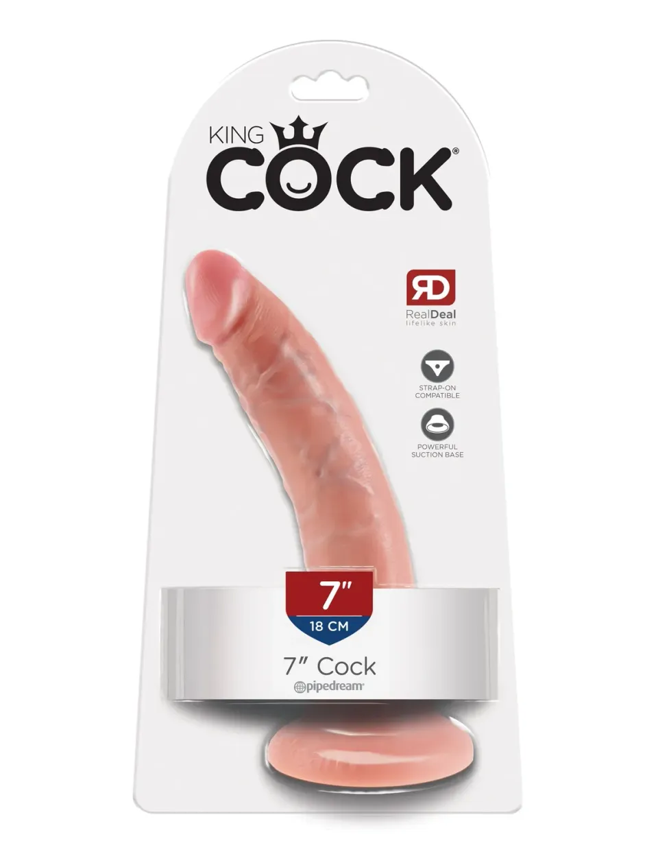 Pipedream King Cock 7 inch dildo realistisch met zuignap