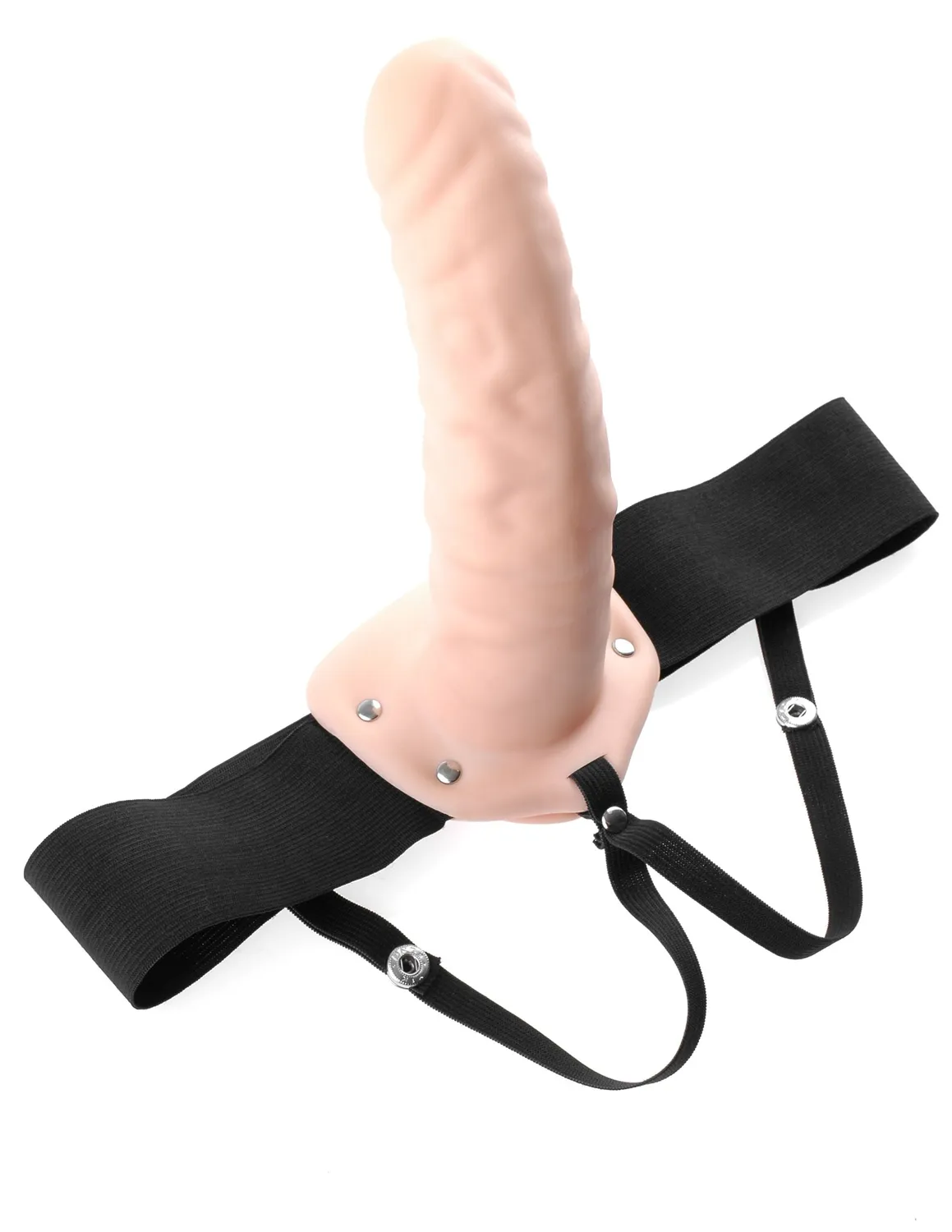 Pipedream Fetish Fantasy 8 inch holle strap-on met harnas zwart