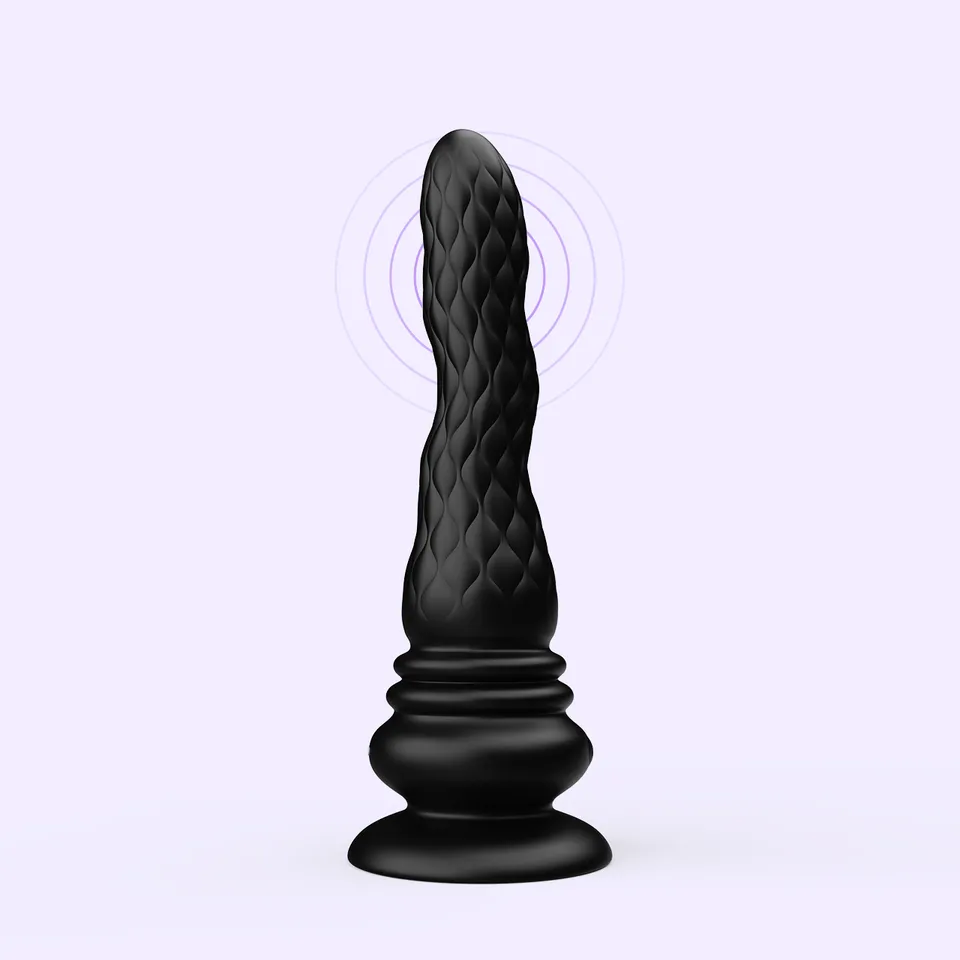 Beisar Phantom zuigdildo fantasy zwart 23 cm