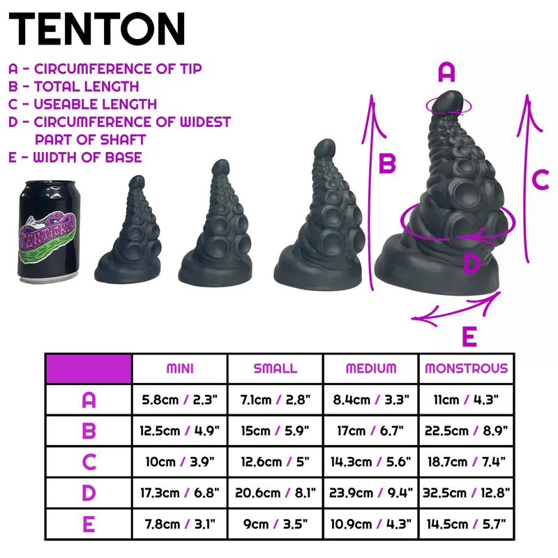 Tentickle Tenton Blue Hawaiian mini dildo soft