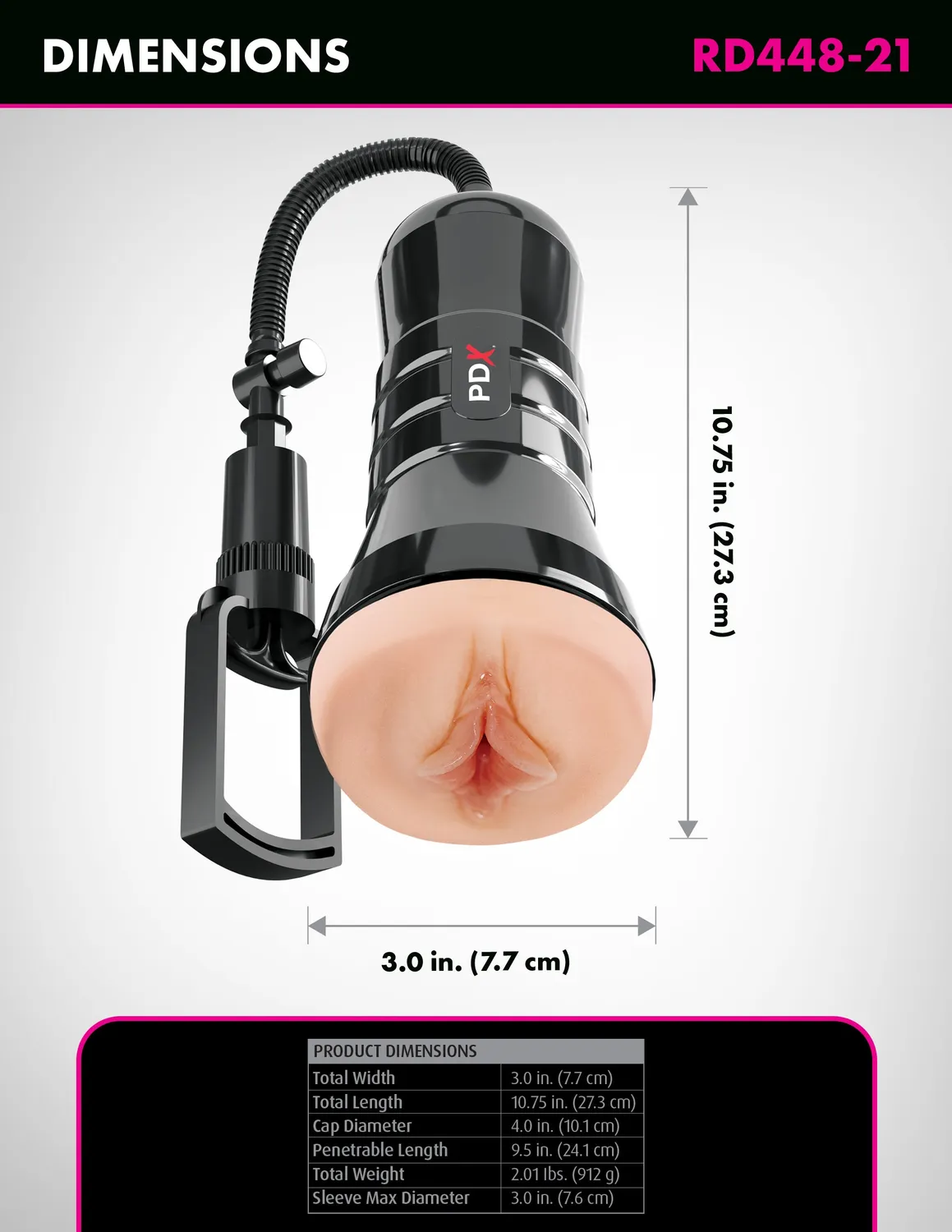 Pipedream Wet Pussies Super Sucker XXL stroker met zuigpomp