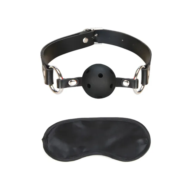 Lux Fetish Breathable Ball Gag ballgag zwart