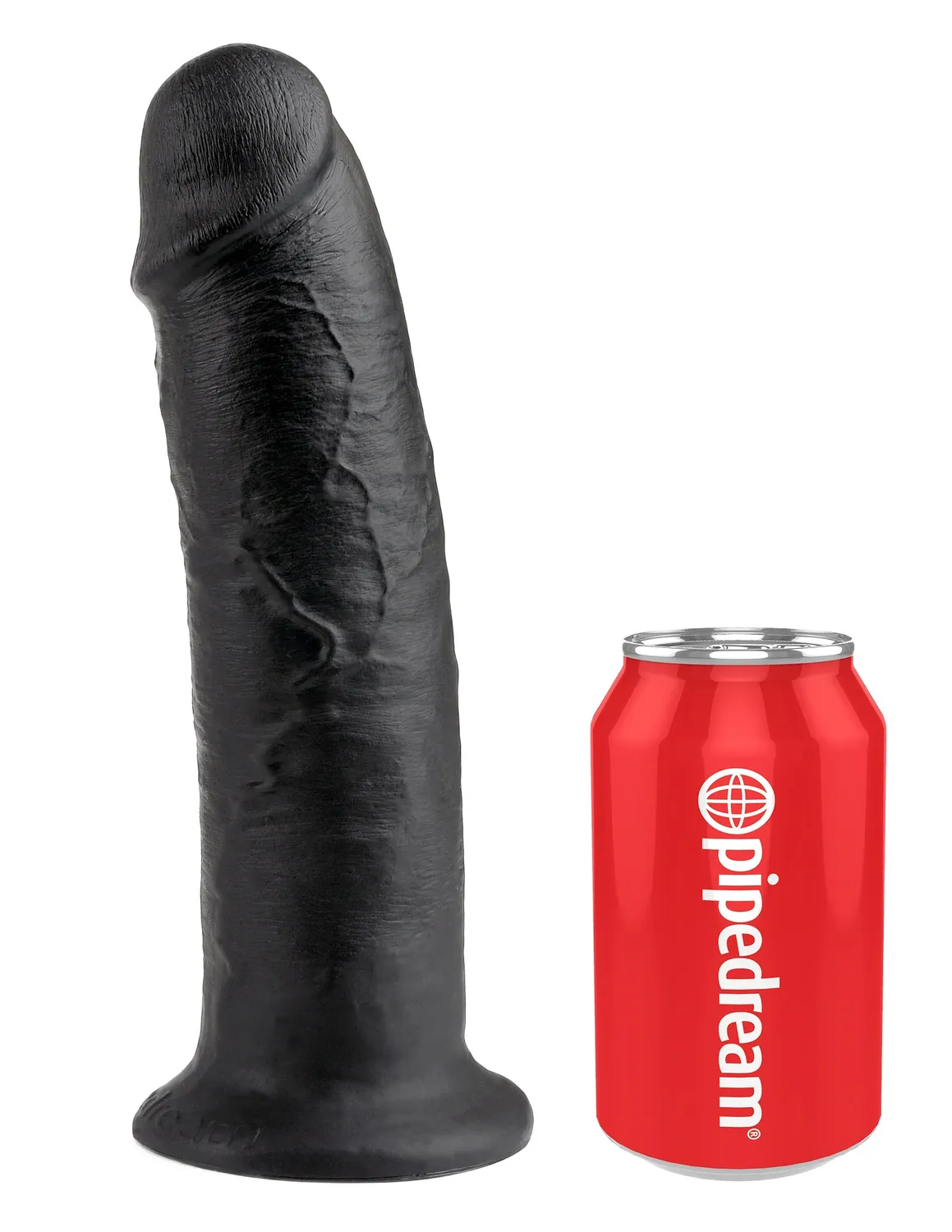 Pipedream King Cock 10 dildo zwart extra groot realistisch