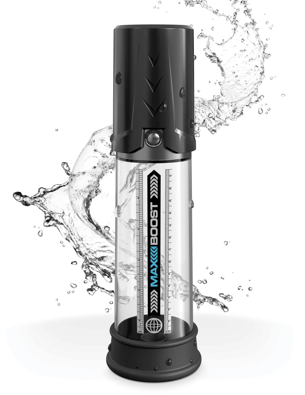 Pipedream Pump Worx Max Boost penispomp zwart transparant