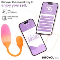 Intoyou NexEgg vibrerend ei met app oranje/roze