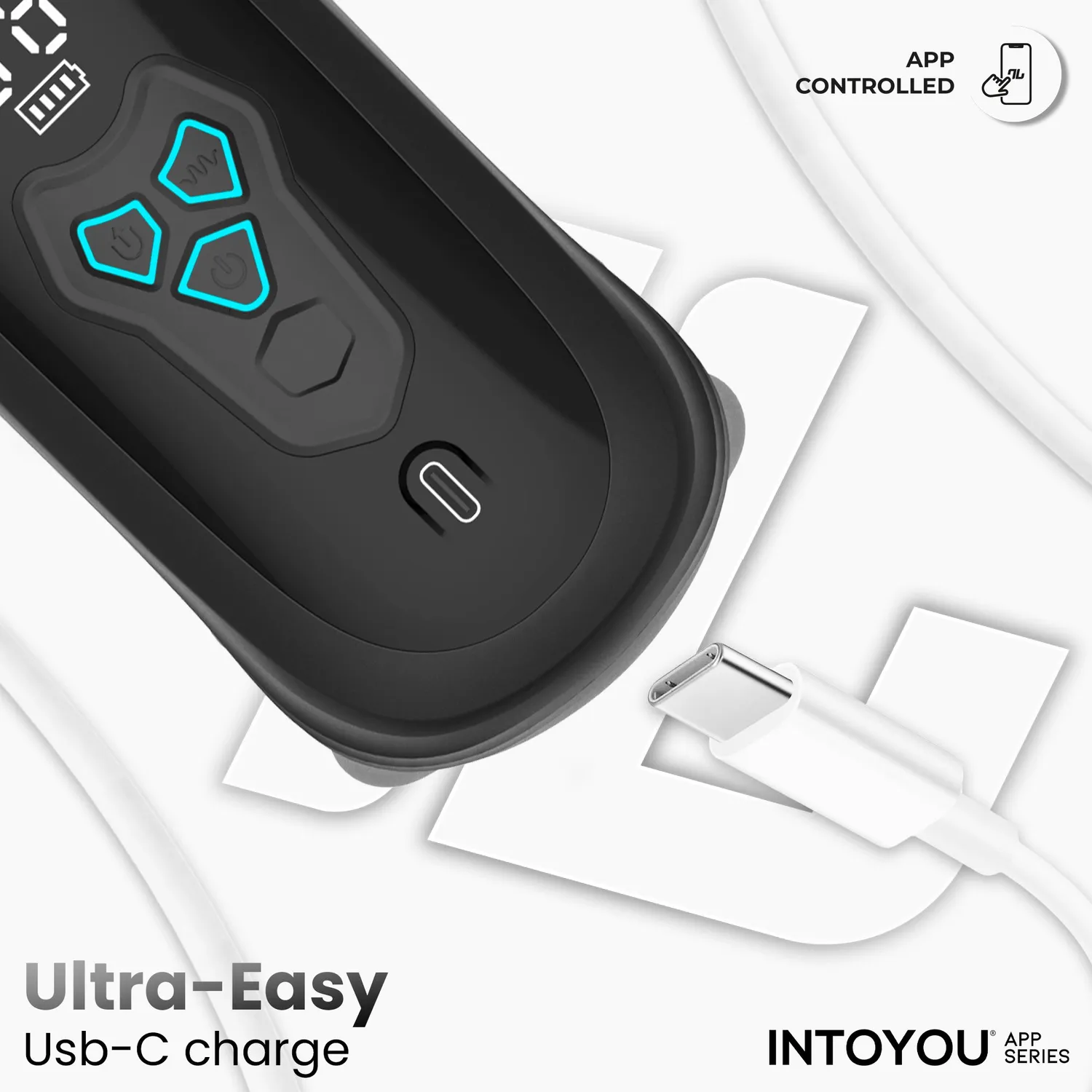 Intoyou Torky roterende masturbator met app 3 motors