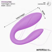 Intoyou Couples Toy koppelsvibrator lavendel met app