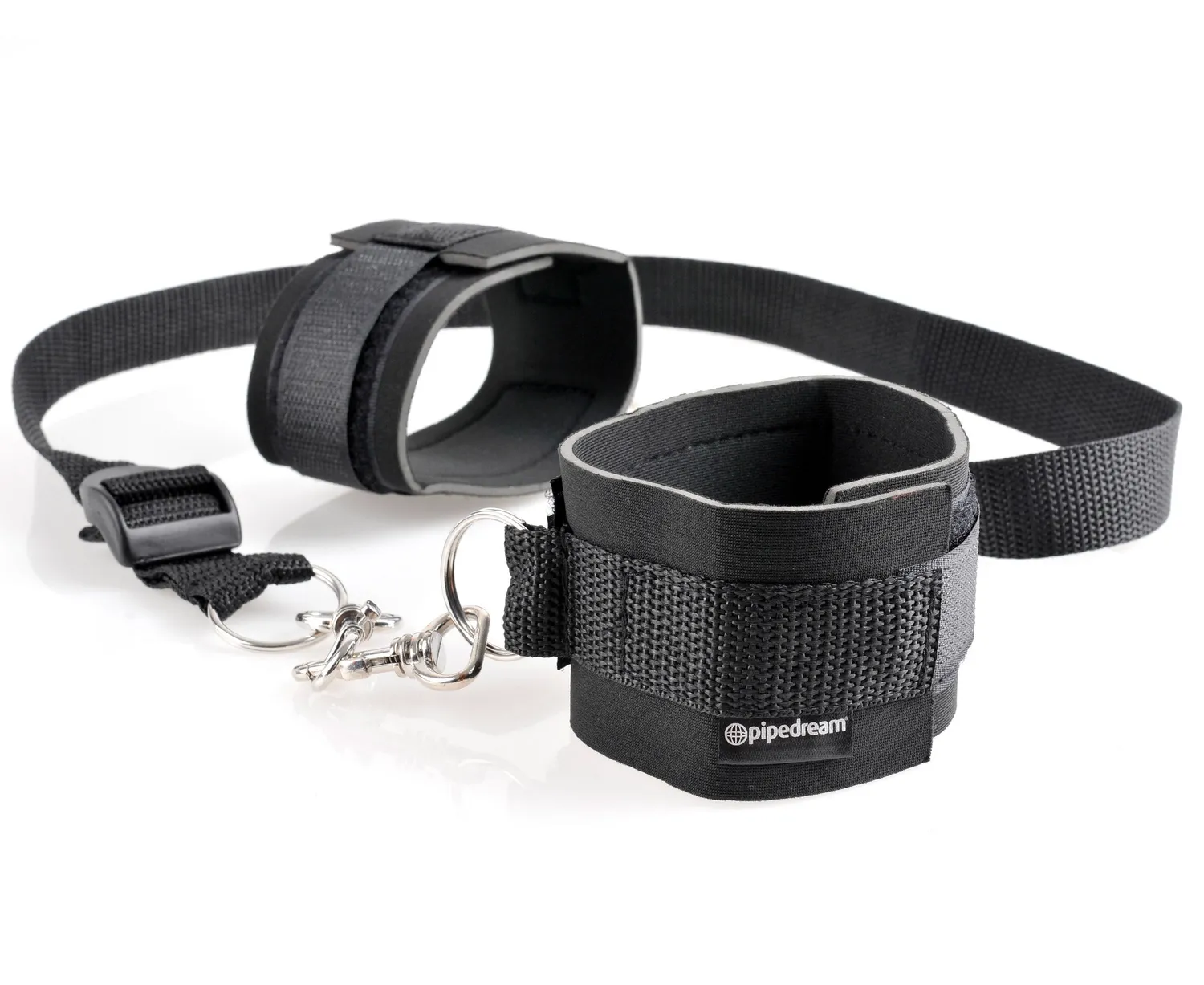 Pipedream Fetish Fantasy Cuff & Tether boeien set zwart bondage
