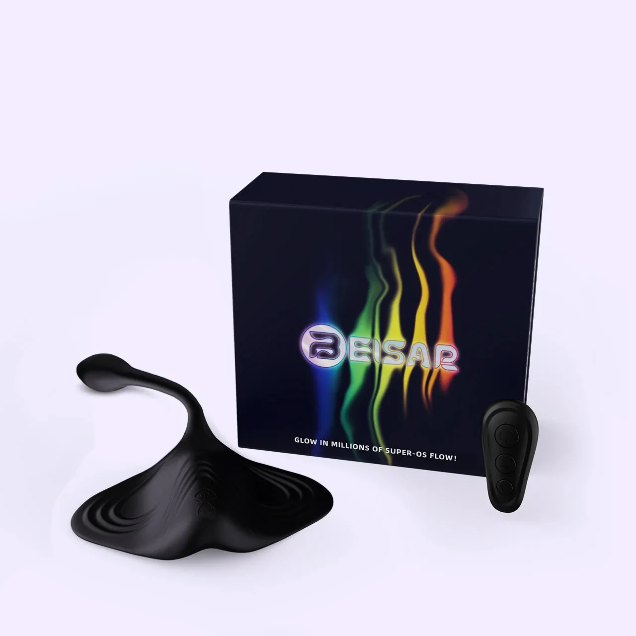 Beisar Manta vibrator zwart flexibele tail met app