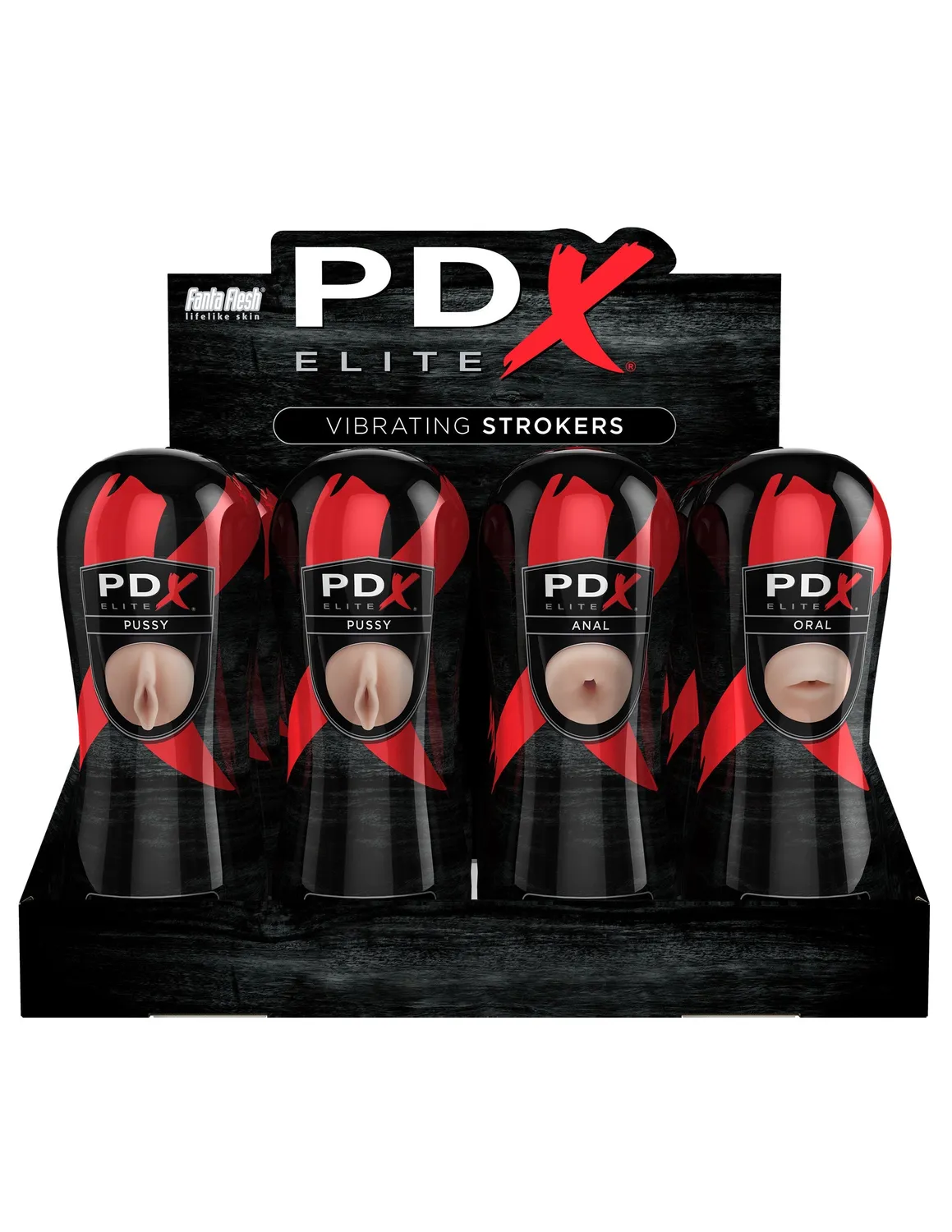 Pipedream PDX Elite Vibrating Stroker masturbator set trillend