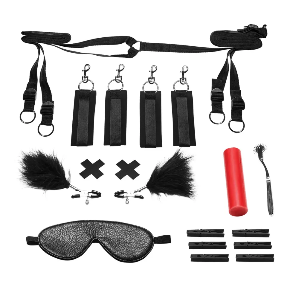 Lux Fetish Sensory Bedspreider 7-delige Bondageset