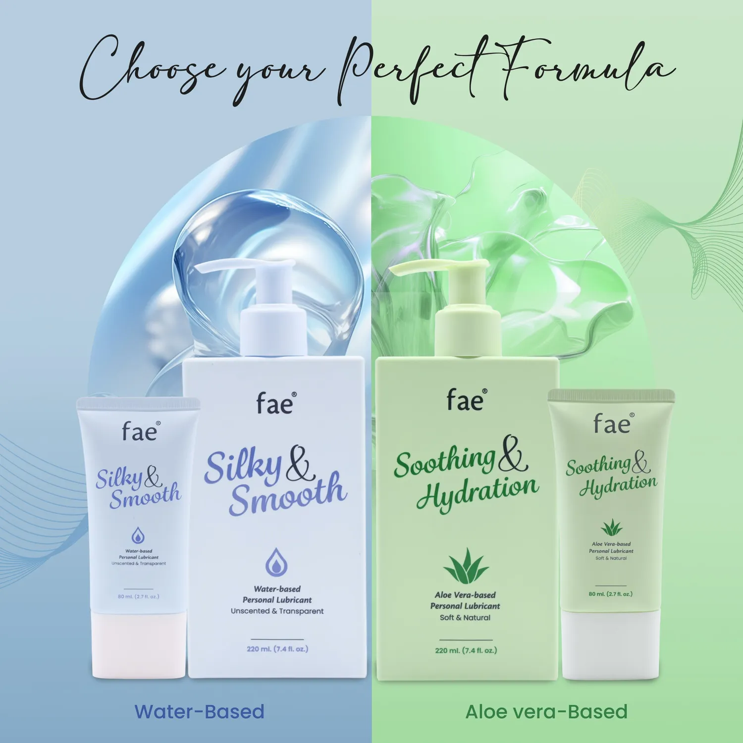 Fae Aloe Vera glijmiddel op waterbasis 80 ml mild