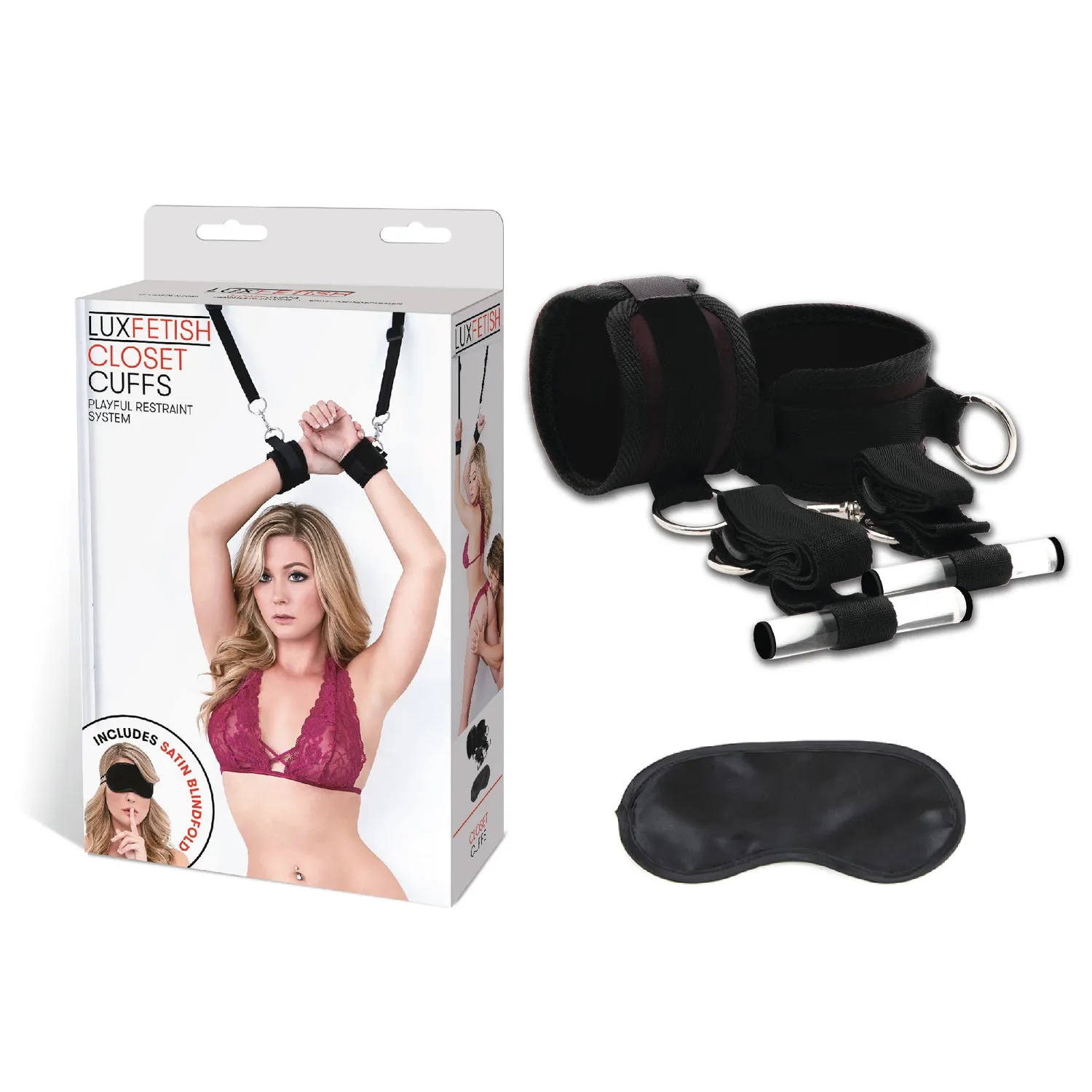 Lux Fetish Over the Door Closet Cuffs boeien