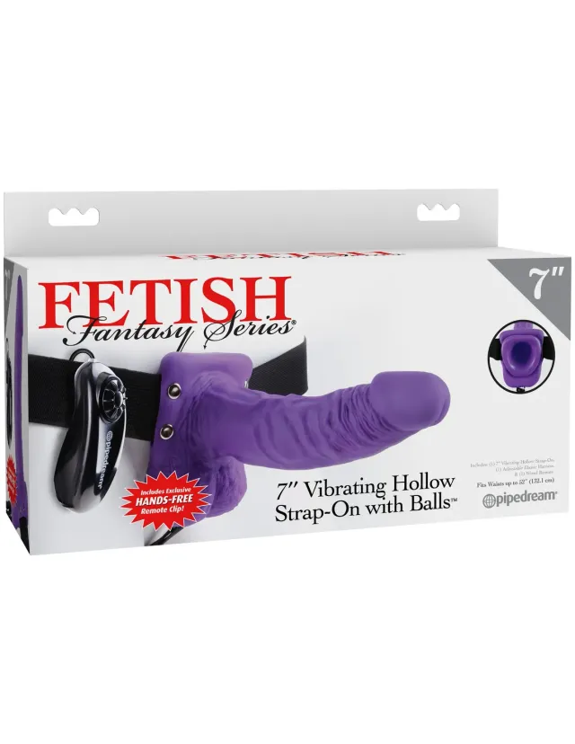 Pipedream Fetish Fantasy 7" strap-on dildo hol vibrerend