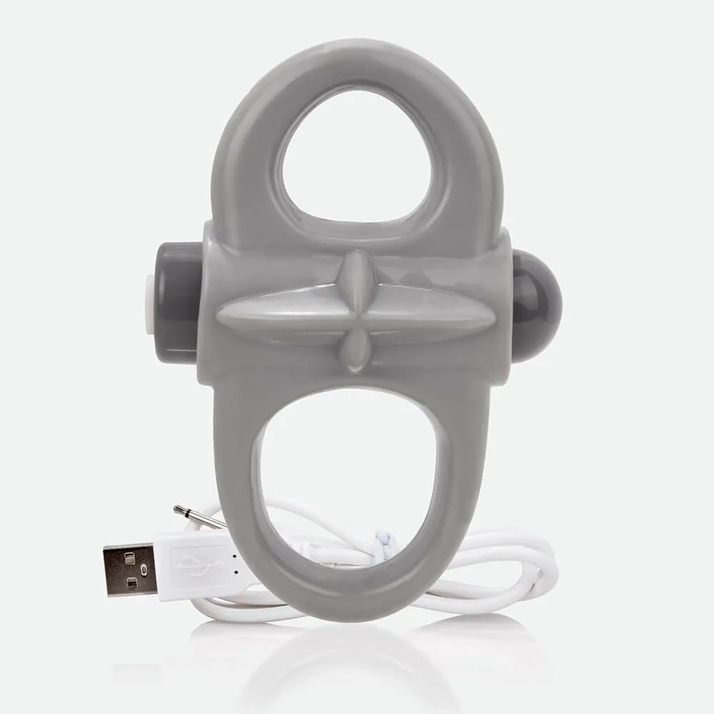 Screaming O Charged Yoga Ring oplaadbare cockring grijs