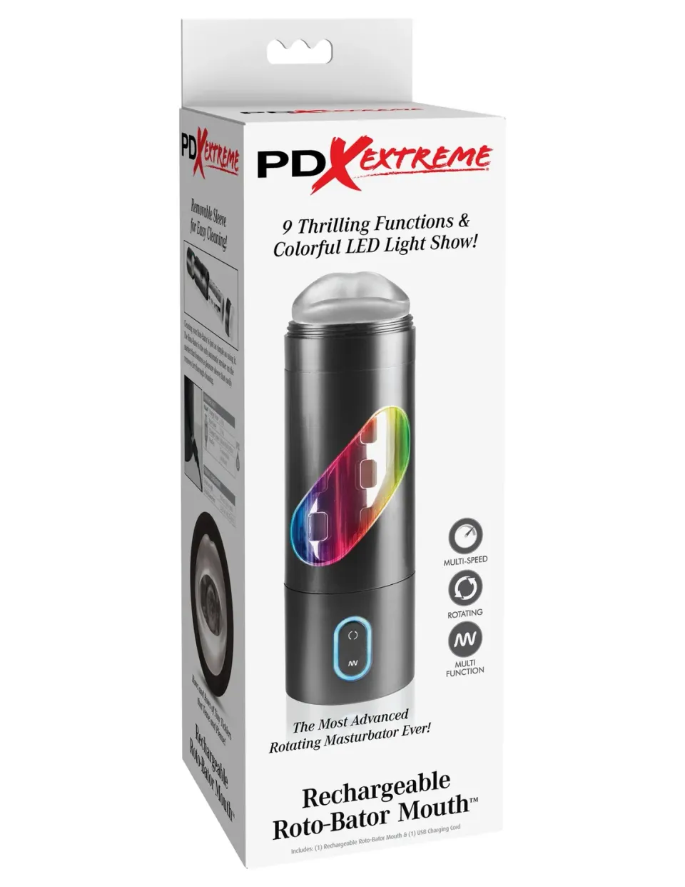 Pipedream Roto-Bator Mouth masturbator roterend oplaadbaar