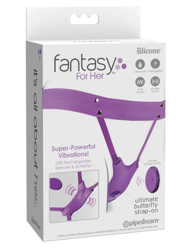 Fantasy For Her Ultimate Butterfly opbindvibrator paars