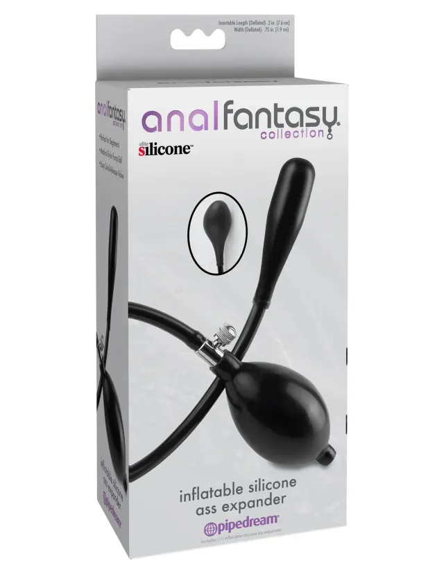 Pipedream Anal Fantasy Inflatable Ass Expander buttplug zwart pomp