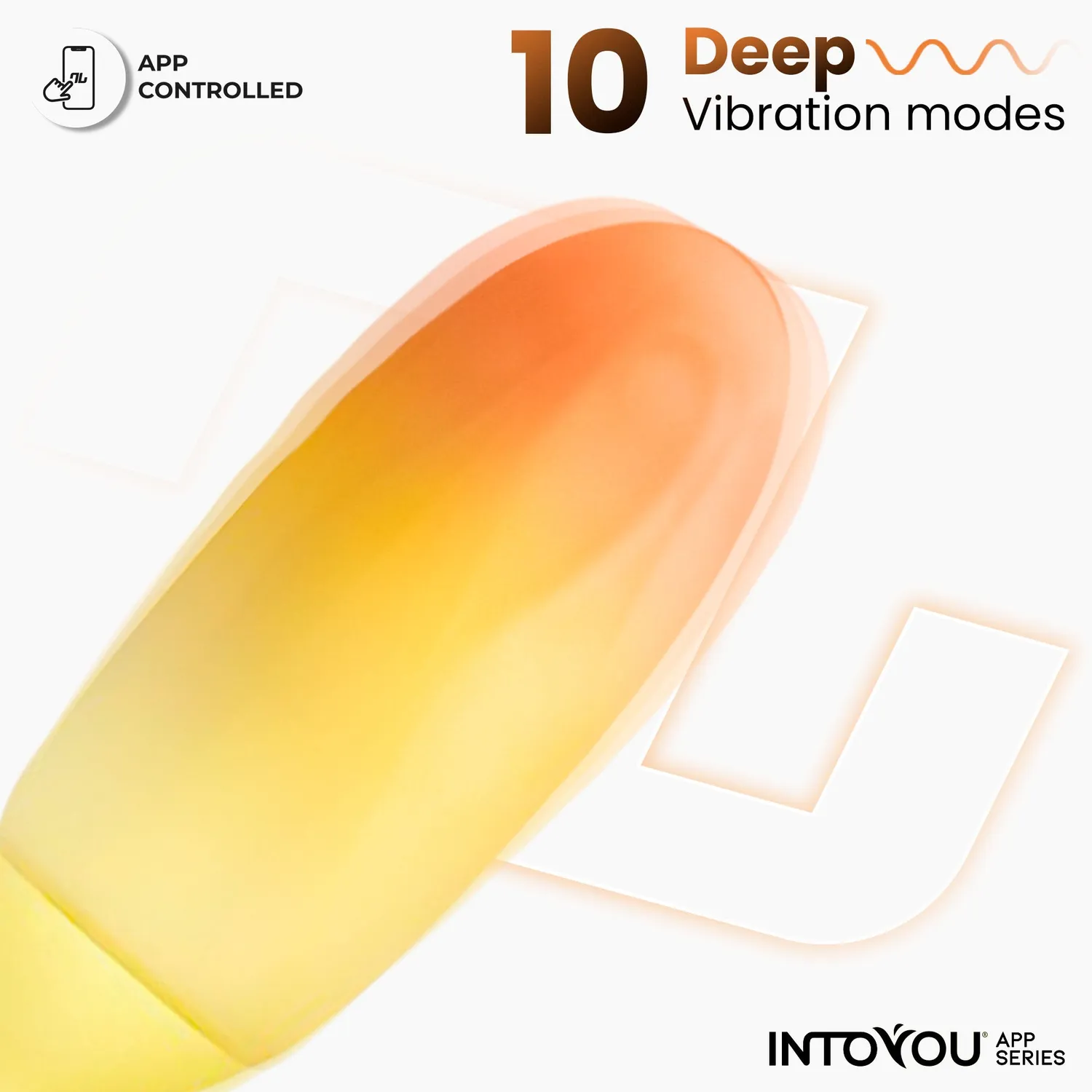 Intoyou tril ei geel-oranje met app ActiveJoy