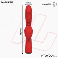 Intoyou Trixy Rabbit Vibrator met App tikkend 4 motors