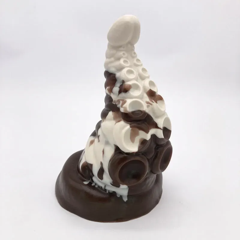 Tentickle Tenton White Russian dildo Small medium siliconen