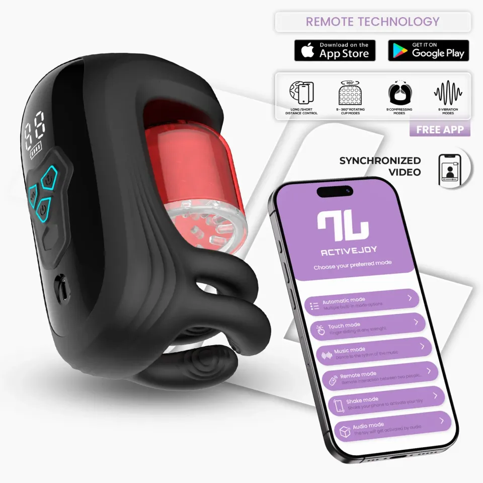 Intoyou Torky roterende masturbator met app 3 motors
