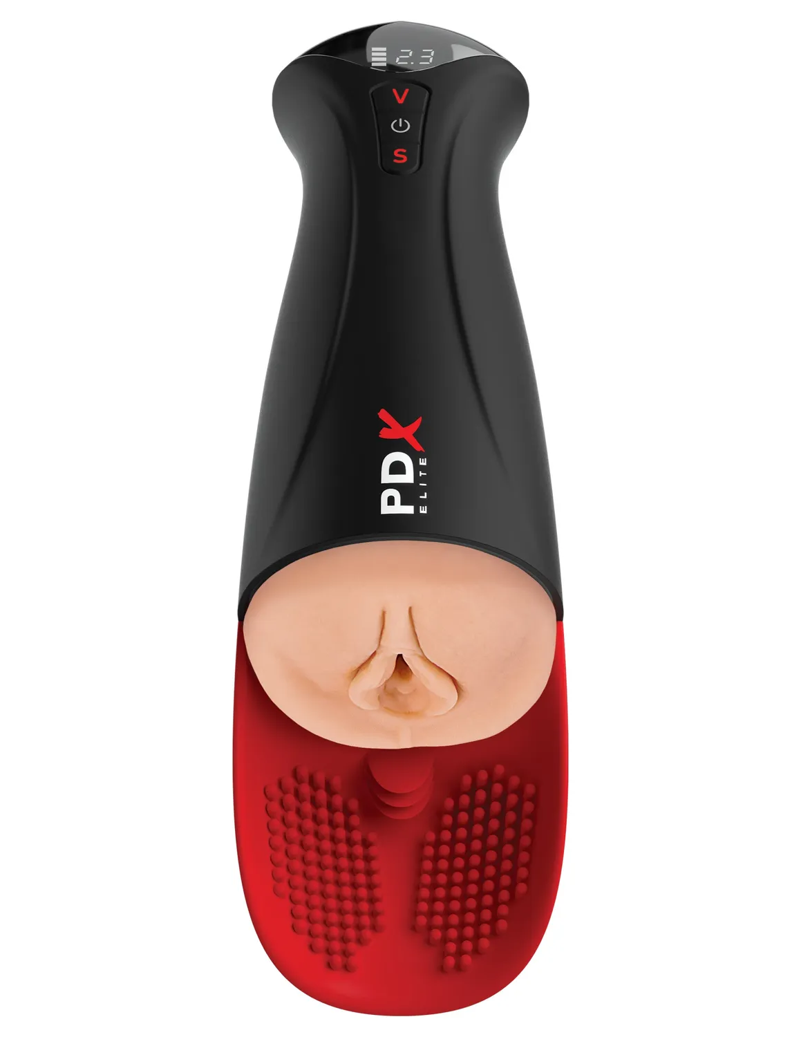 Pipedream PDX Elite Fuck-O-Matic Pro XL vibrerende masturbator zuigend