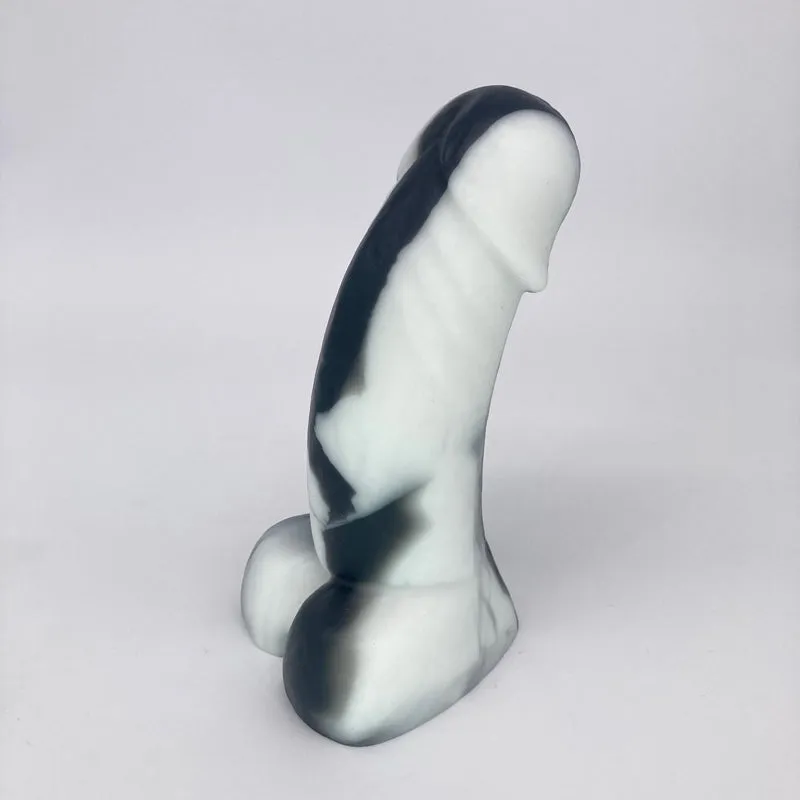 Tentickle Woodsman Goth Stripe dildo mini soft