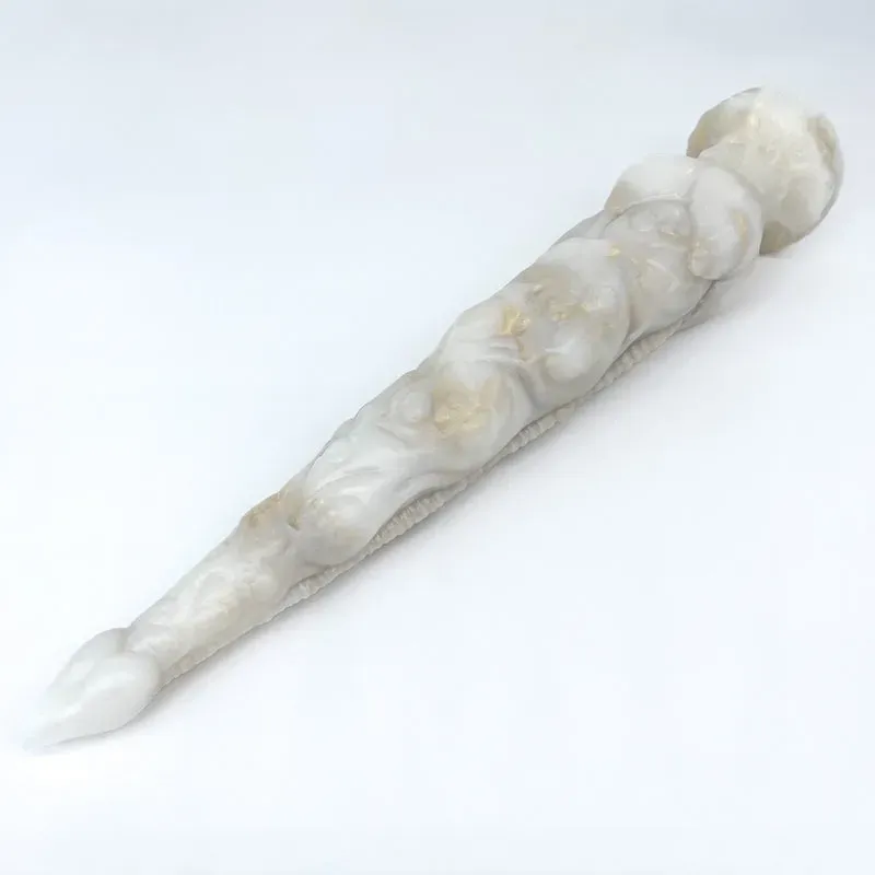 Tentickle Tendriss White Marble dildo small zacht depth trainer