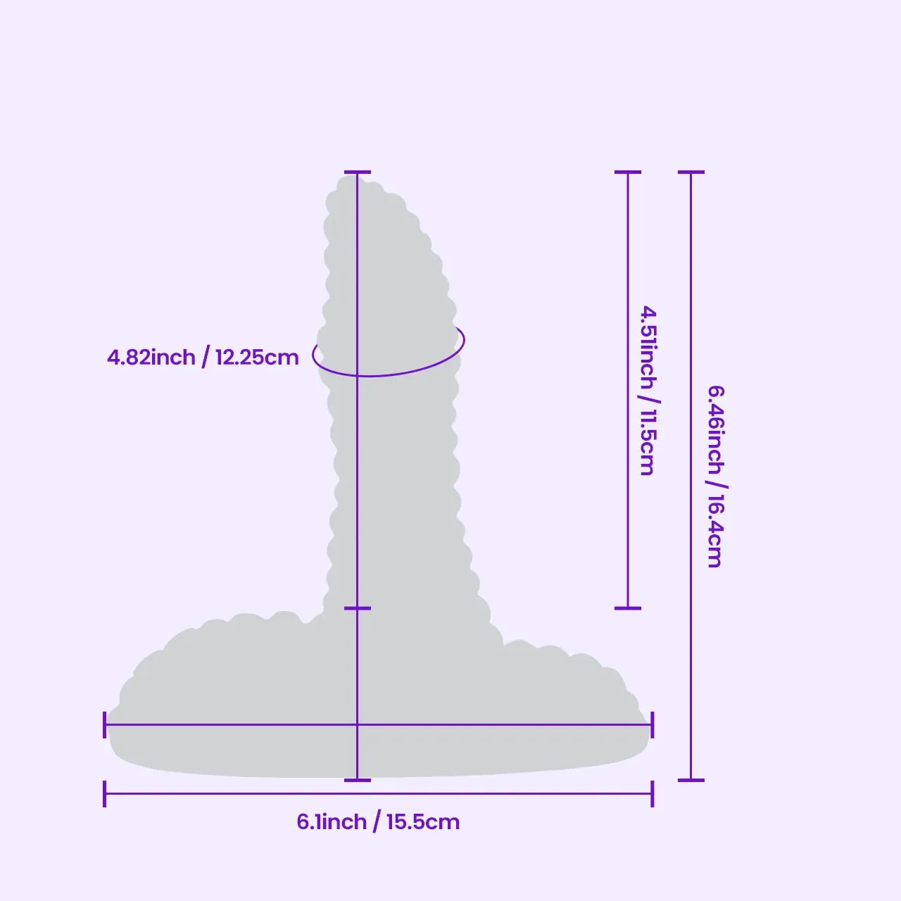 Beisar Fox roterende vibrator magenta met zuiging