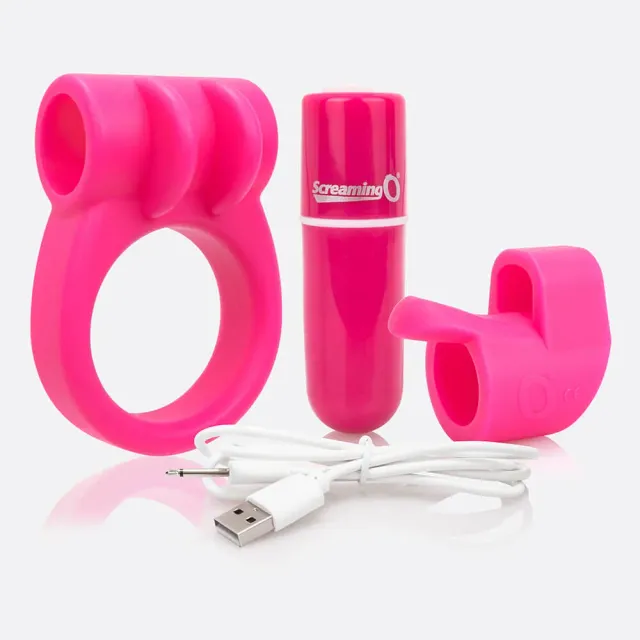 Screaming O Charged CombO Kit 1 vibrator set oplaadbaar