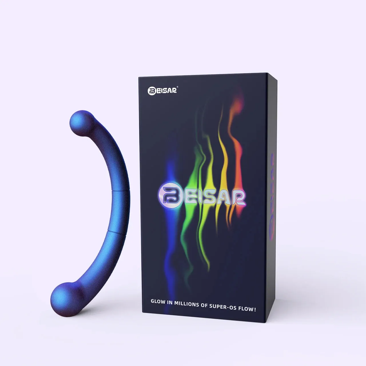 Beisar Crescent vibrator parelmoer blauw prostaat