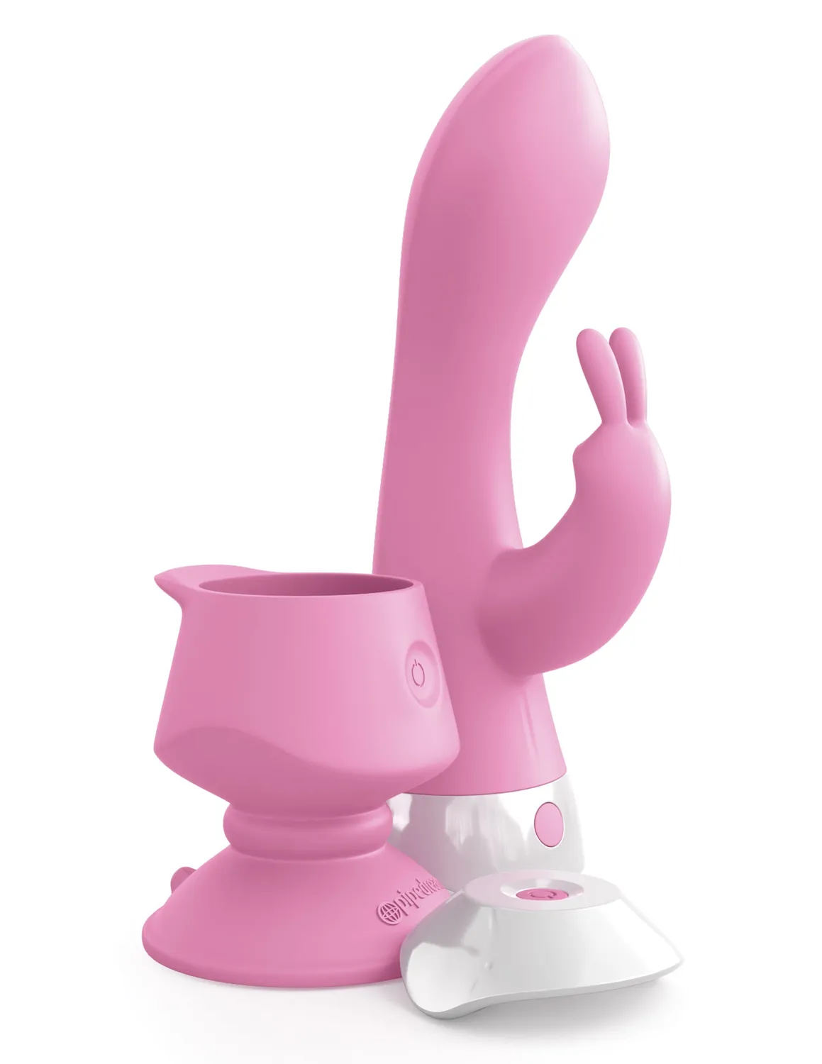 Pipedream 3Some Wall Banger Rabbit konijnenvibrator zuignap