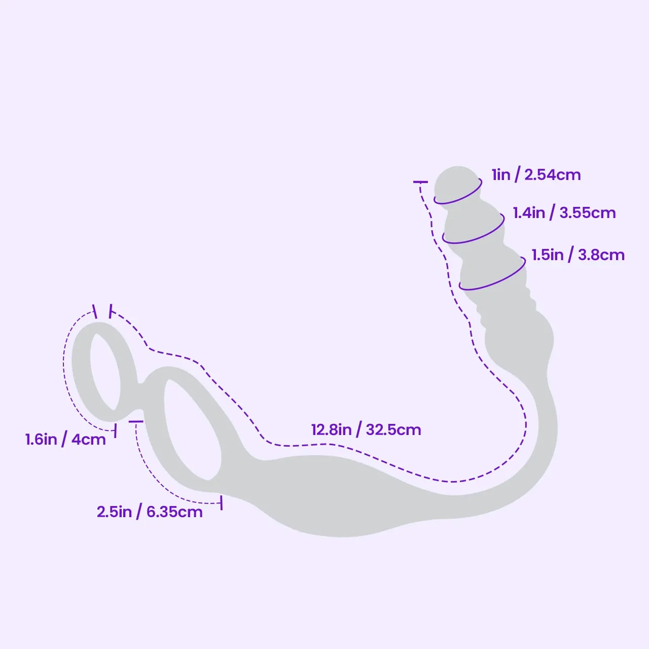 Beisar Rhythmic 4 prostaat vibrator zwart 3-in-1