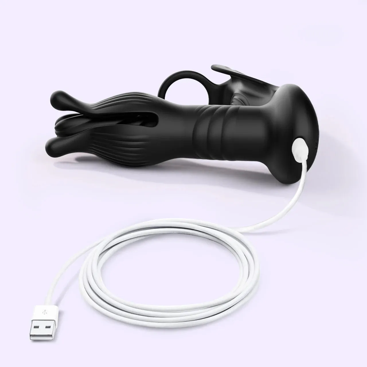Beisar Pixel cockring anale vibrator zwart