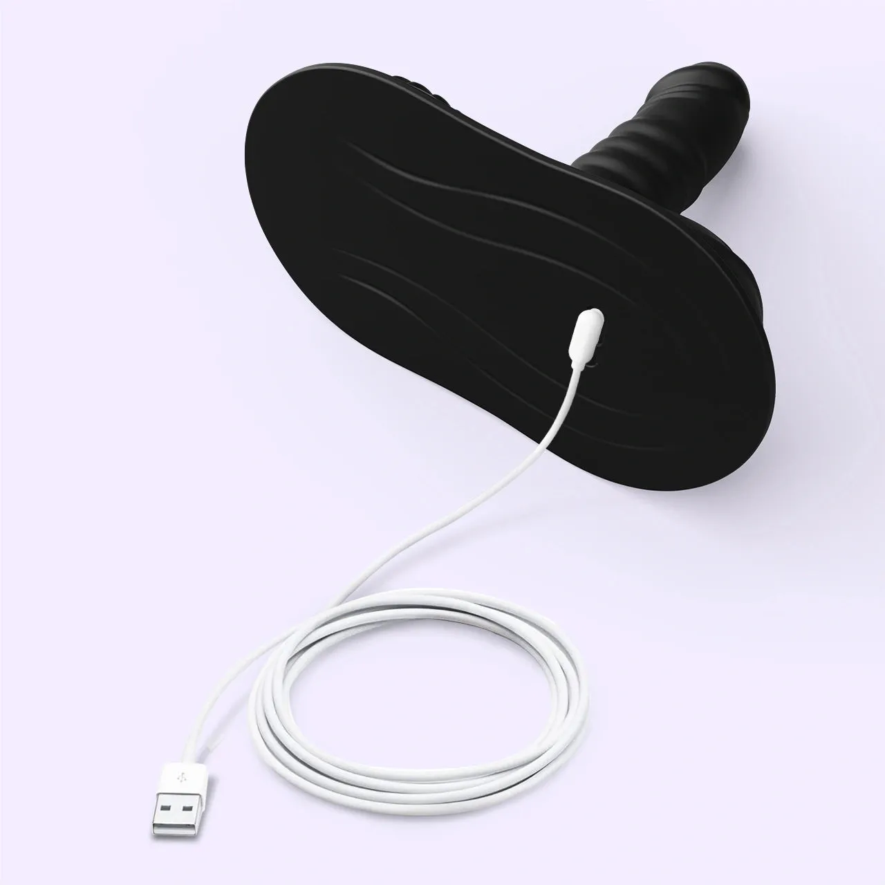 Beisar Pandora stotende vibrator zwart kussen