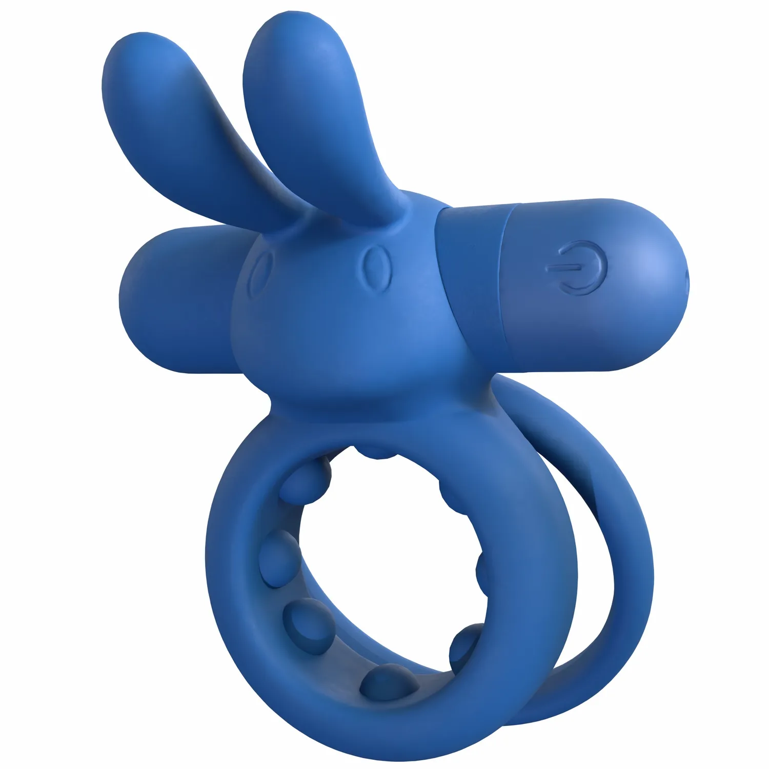 Screaming O Ohare Rechargeable Rabbit-Ear cockring zwart