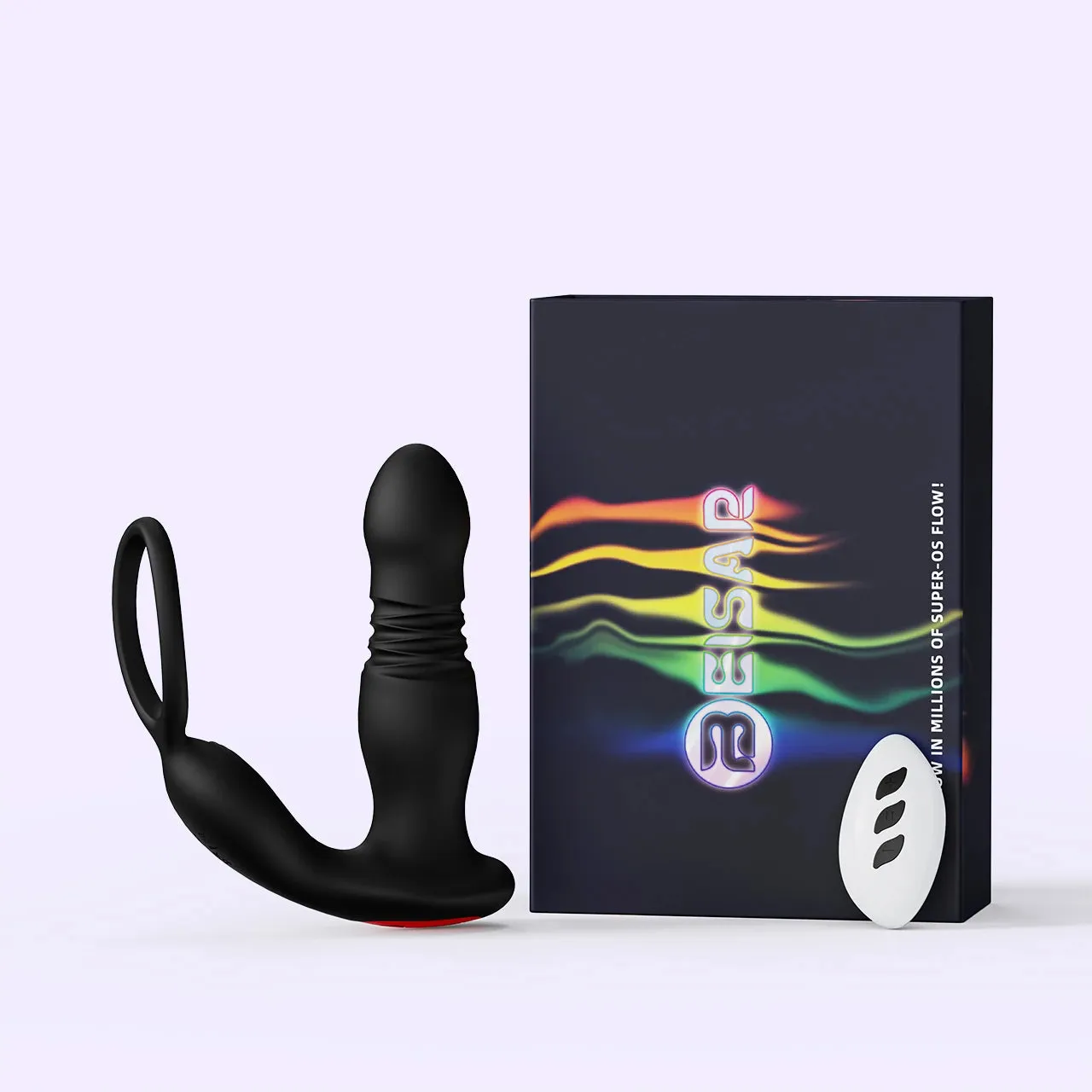 Beisar Petalwish 2 prostaatvibrator zwart met appbediening