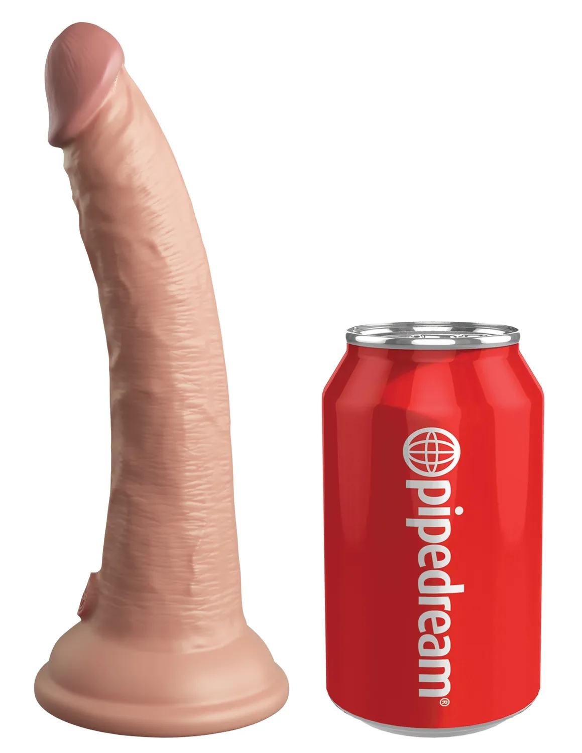 Pipedream King Cock 7 Vibrating Dual Density dildo met remote siliconen