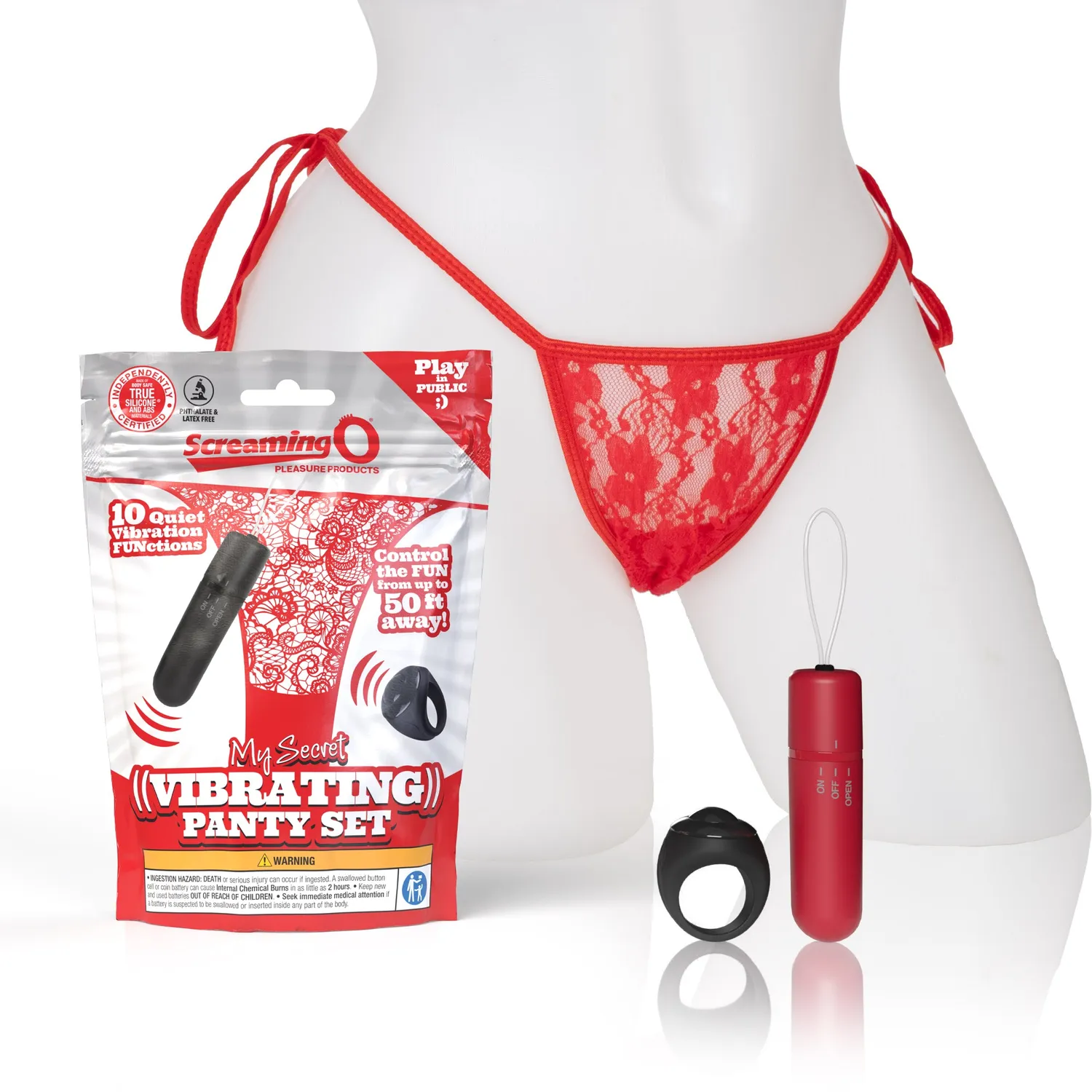 Screaming O My Secret 4T panty vibrator zwart – met ringafstandsbediening