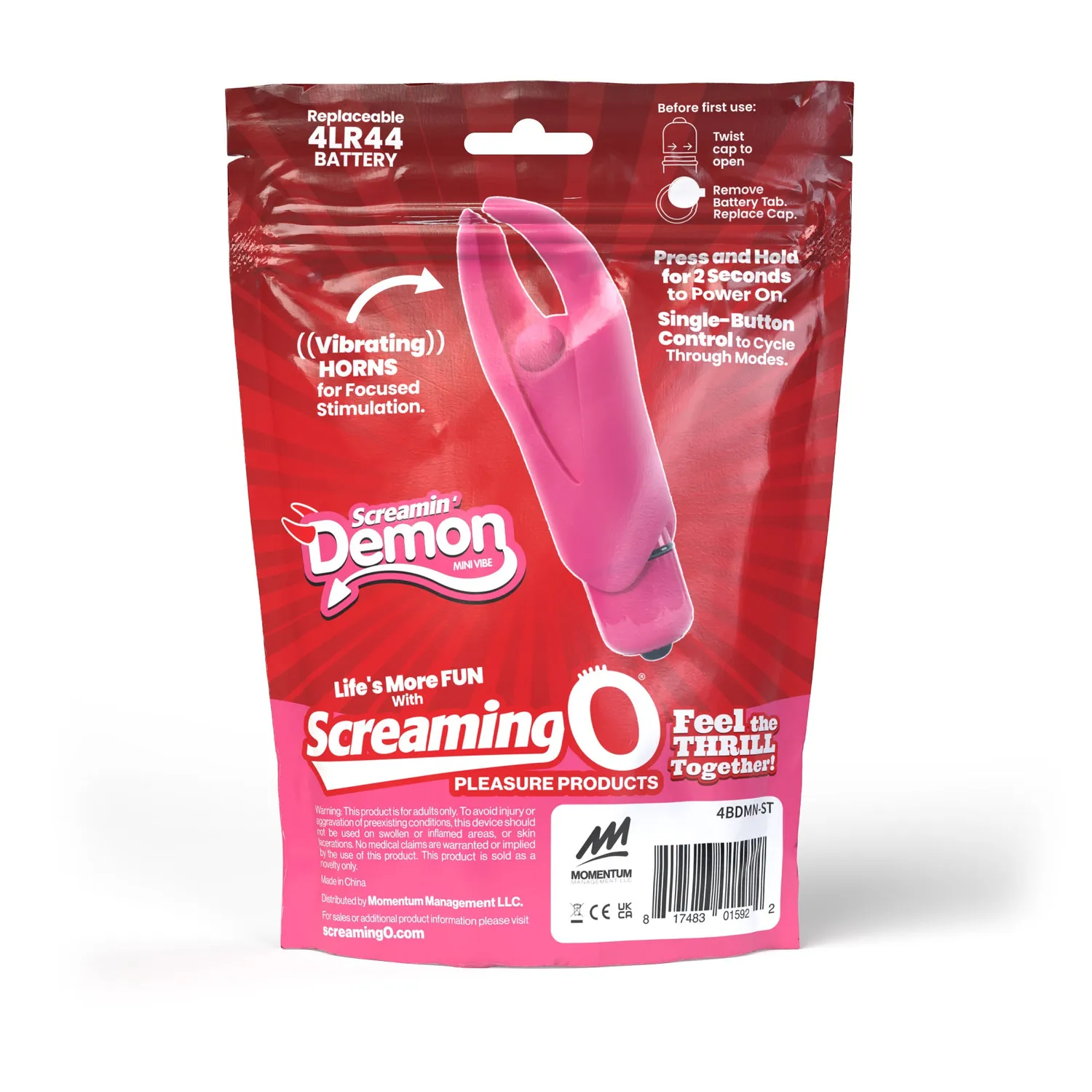 Screaming O Demon 4B bullet vibrator siliconen waterdicht